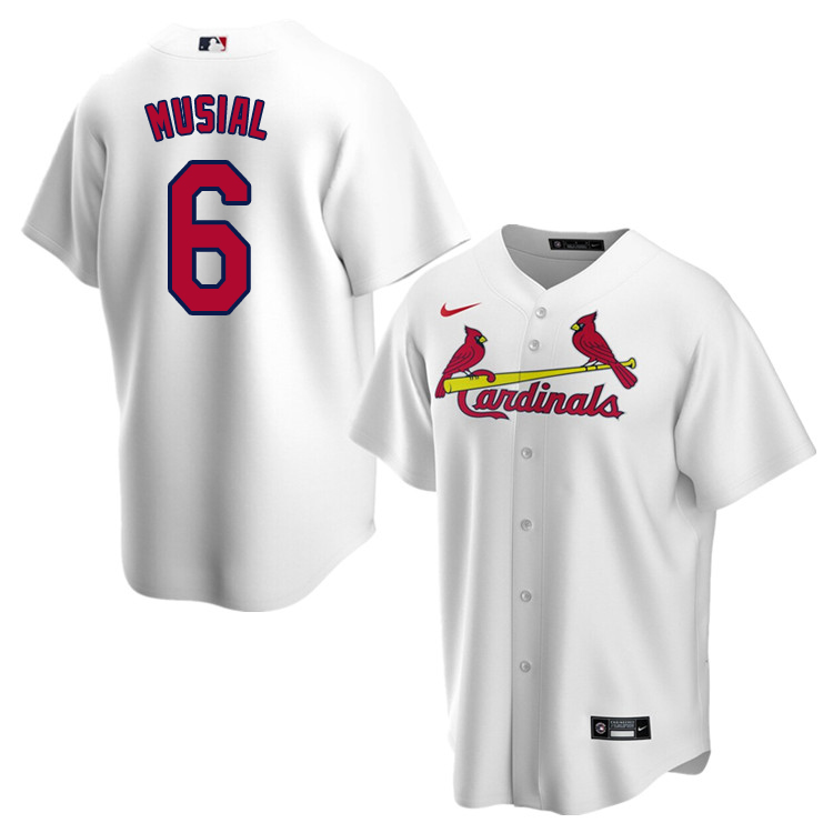 Nike Men #6 Stan Musial St.Louis Cardinals Baseball Jerseys Sale-White